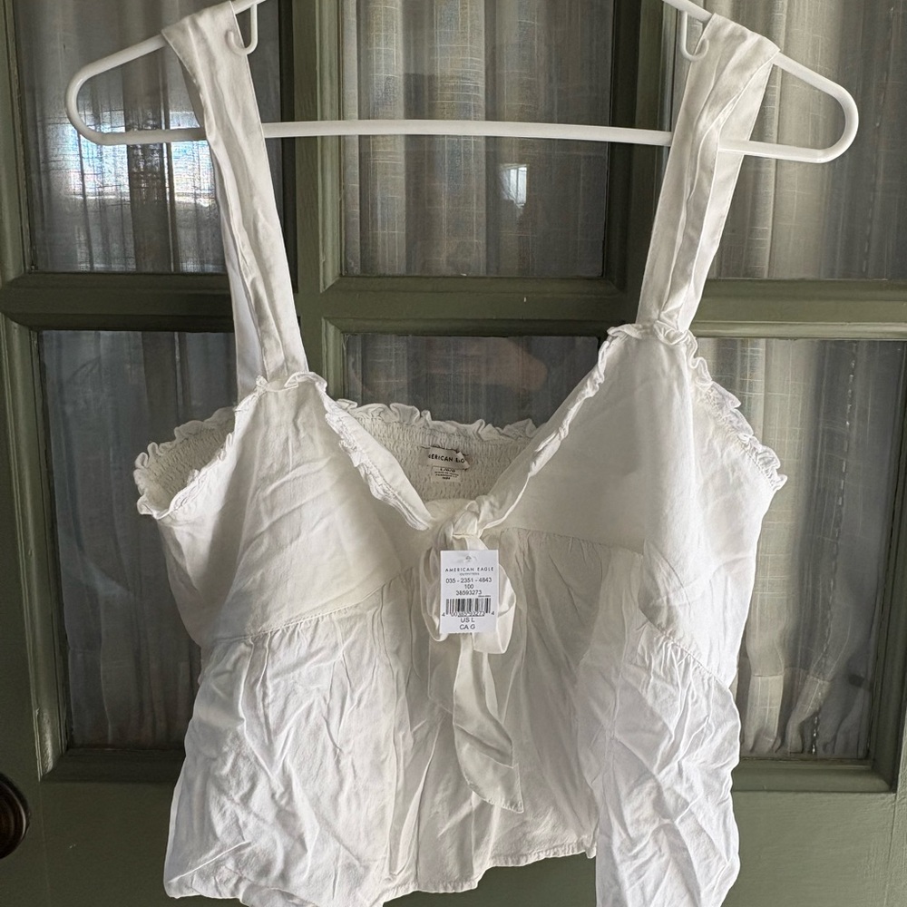 White Sleeveless Top